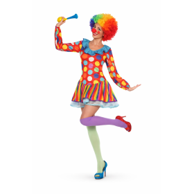 Disfraz Payasa Lunares Talla M-L De Atosa