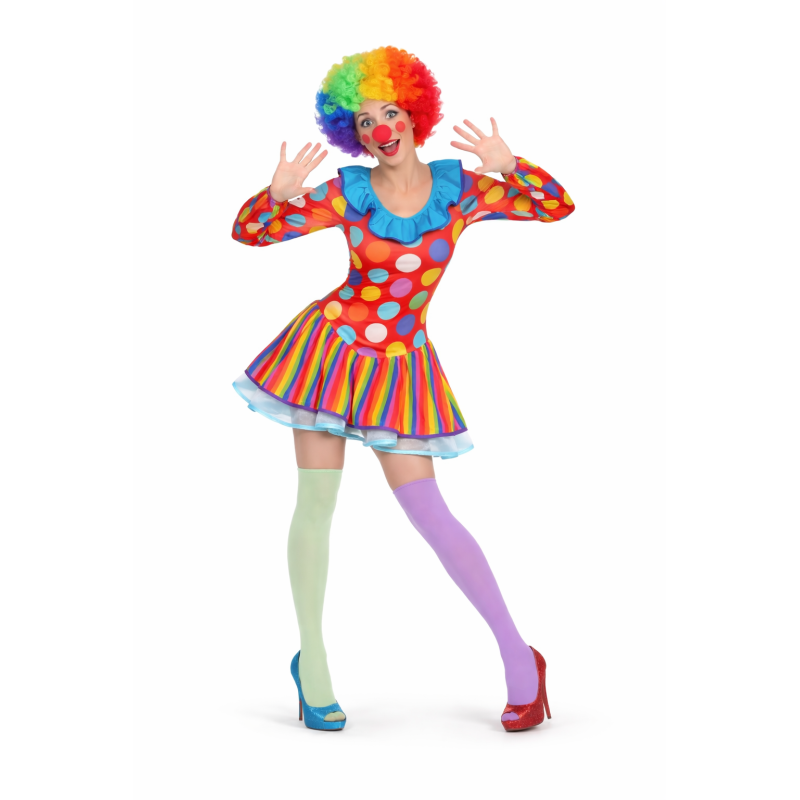 Disfraz Payasa Lunares Talla M-L