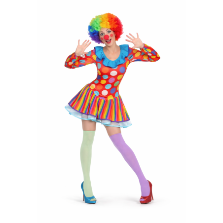 Disfraz Payasa Lunares Talla M-L
