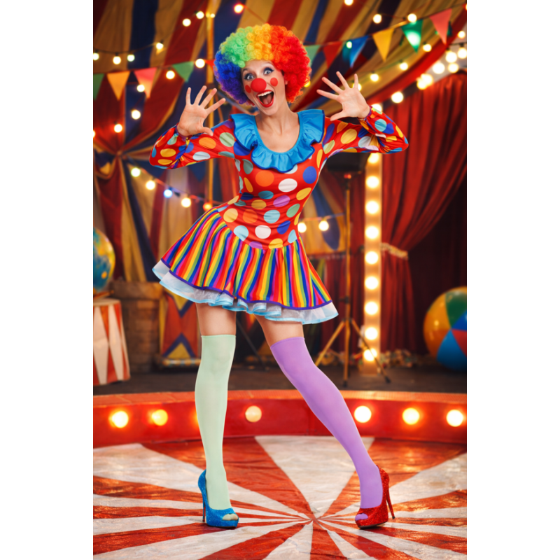 Disfraz Payasa Lunares Talla M-L