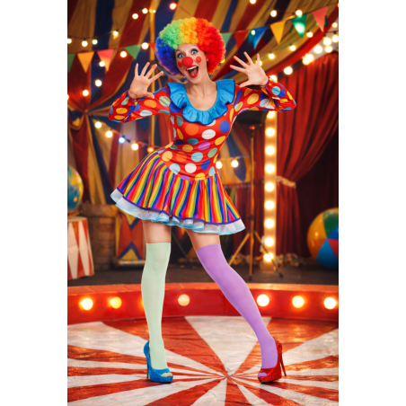 Disfraz Payasa Lunares Talla M-L