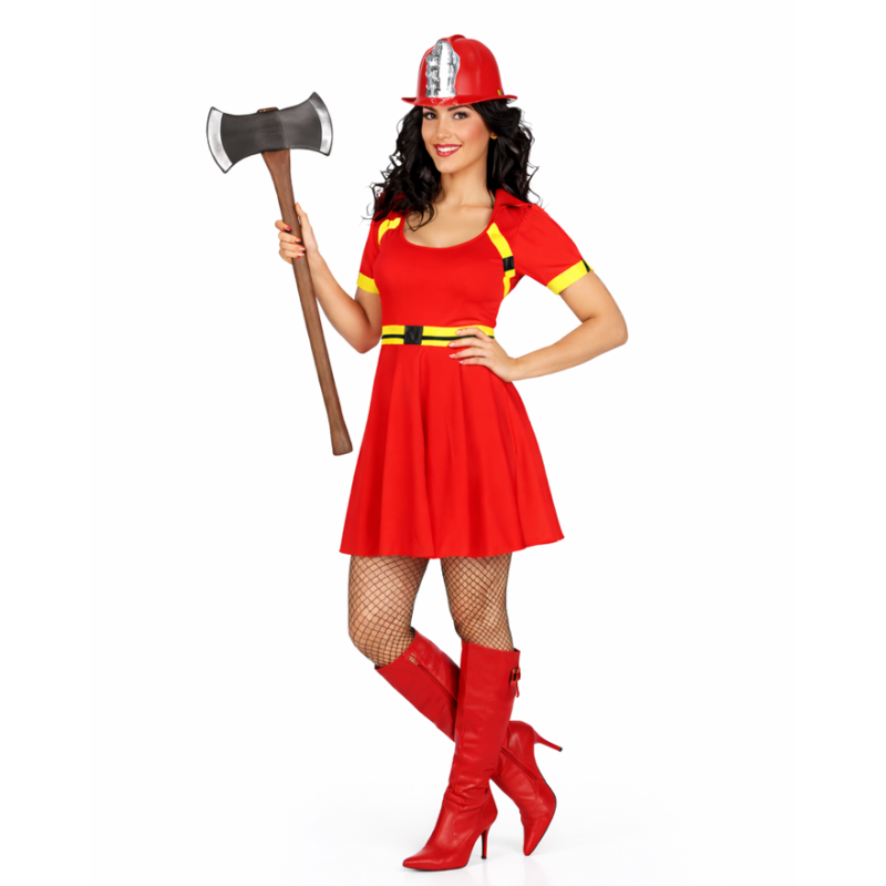 Disfraz Bombera En Llamas Talla M-L De Atosa