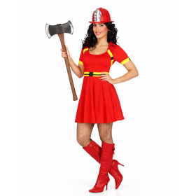 Disfraz Bombera En Llamas Talla XS-S De Atosa
