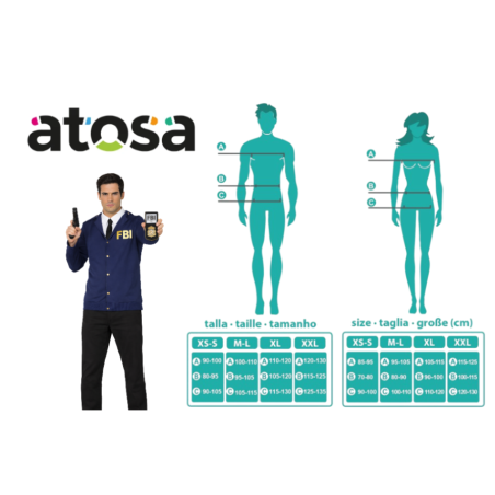 Disfraz Agente Del FBI Talla M-L