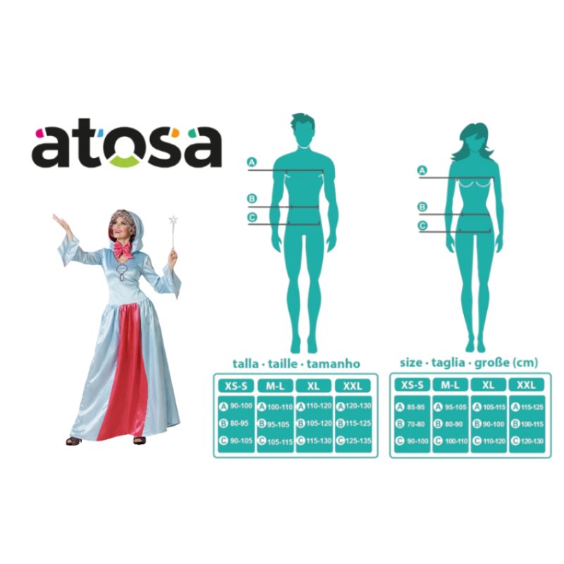 Disfraz Hada Madrina Talla XL