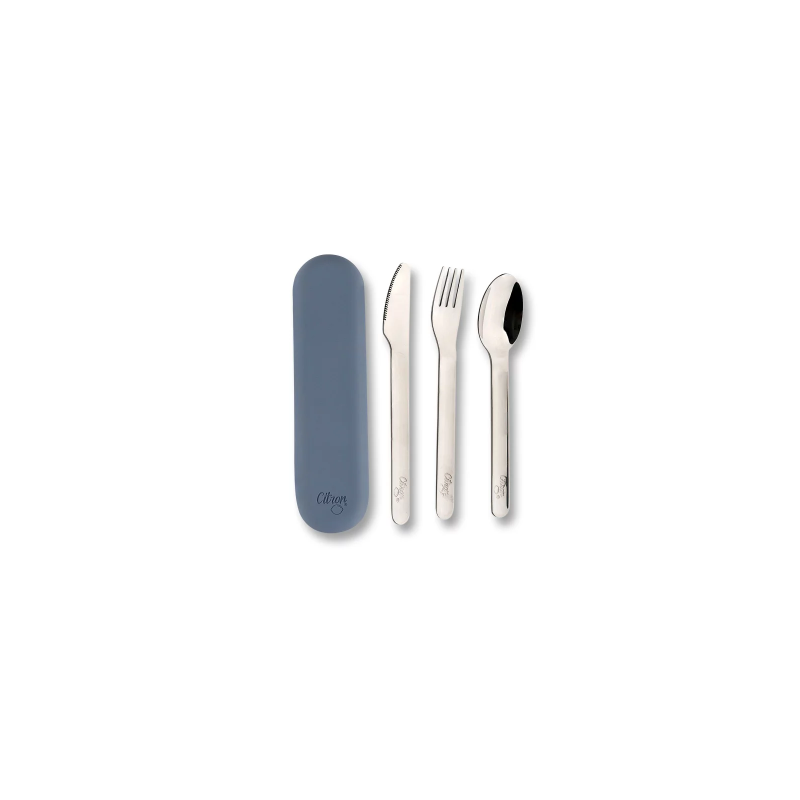 Cubiertos Acero Inoxidable Azul Marino