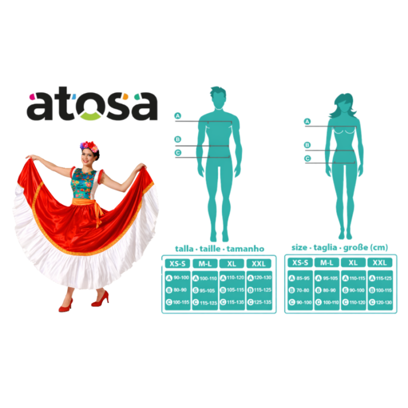 Disfraz Mexicana Talla XS-S