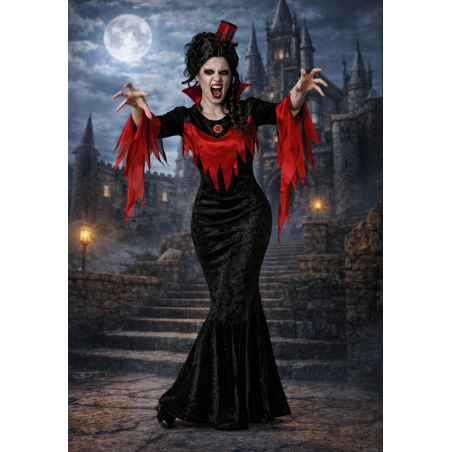 Disfraz Vampiresa Condesa Del Castillo Talla M-L