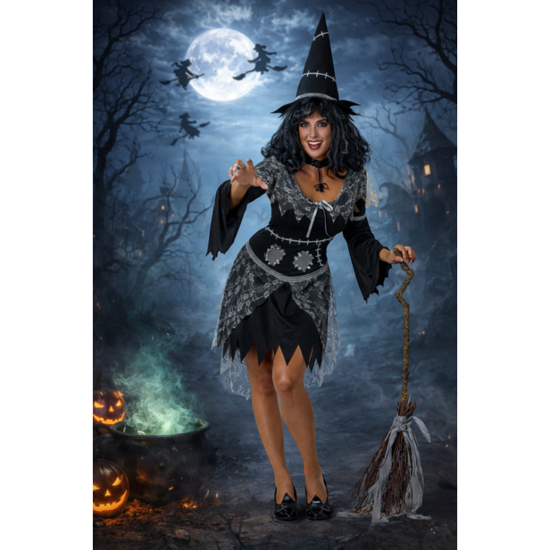 Disfraz Bruja Hechizo Nocturno Talla XL