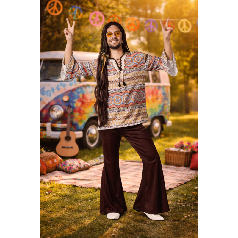 Disfraz Hippie Rolling Vibes Talla XL