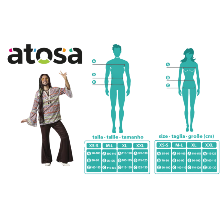 Disfraz Hippie Rolling Vibes Talla M-L