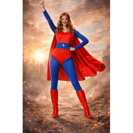 Disfraz Superheroína De Cómic Talla XL