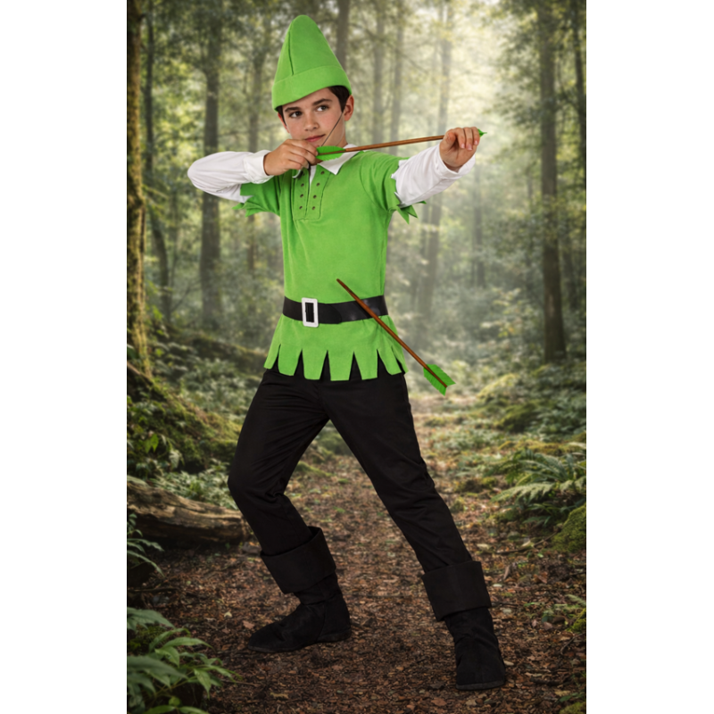 Disfraz De Arquero De Los Bosques Talla 3-4 Años