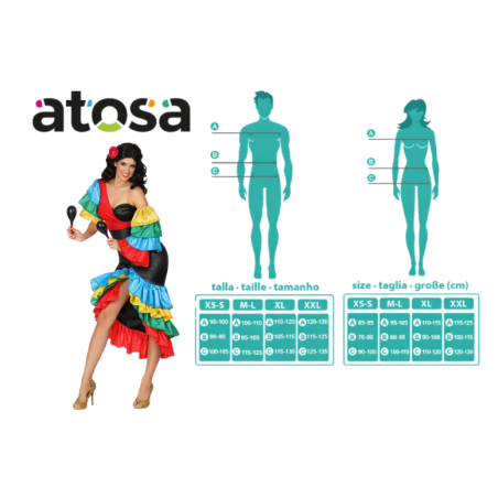 Disfraz Rumbera Talla M-L