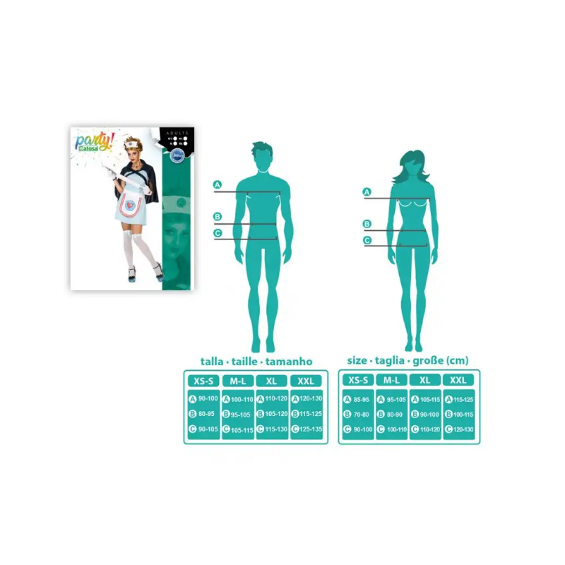 Disfraz Enfermera Emergencia Sanitaria Talla XS-S