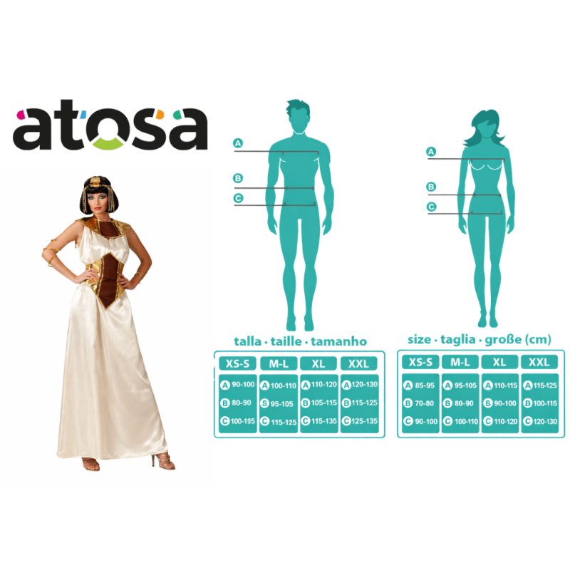 Disfraz Cleopatra Reina De Las Pirámides Talla XL