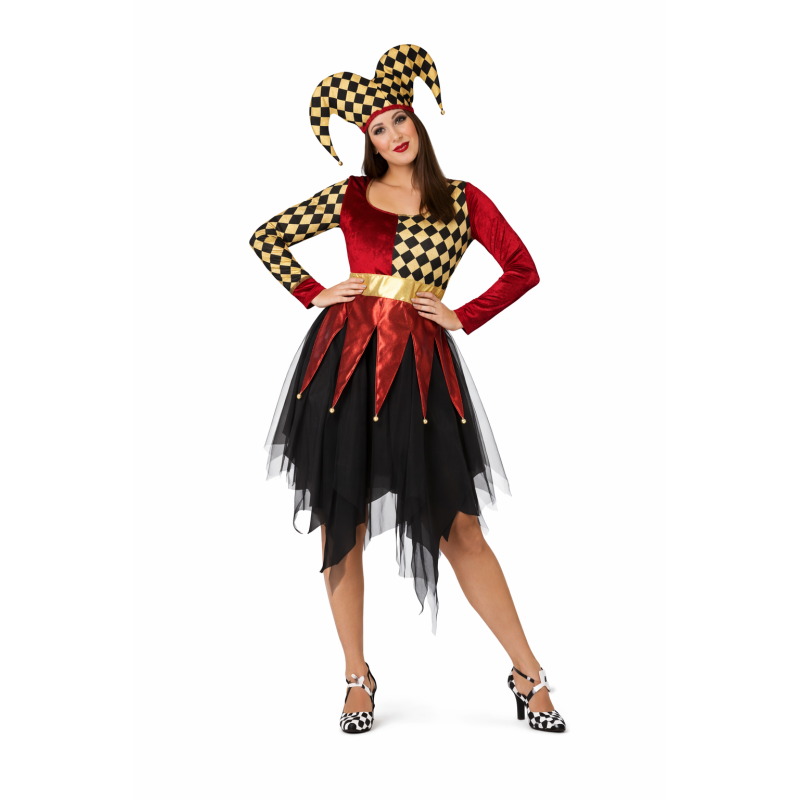 Disfraz Arlequín Escarlata Talla XXL