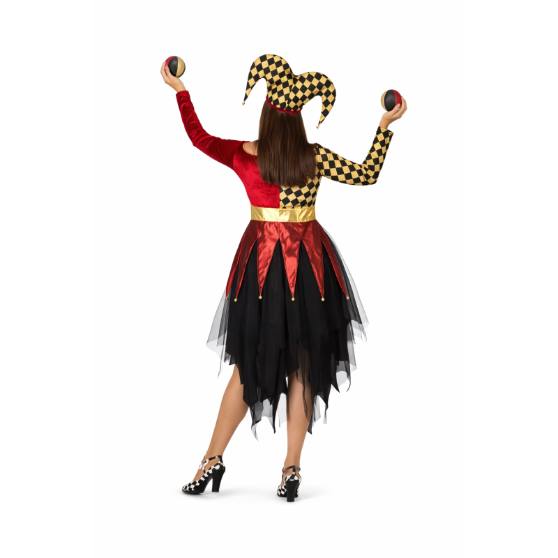 Disfraz Arlequín Escarlata Talla XXL