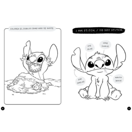 Colorea En Inglés Con Lilo Y Stitch