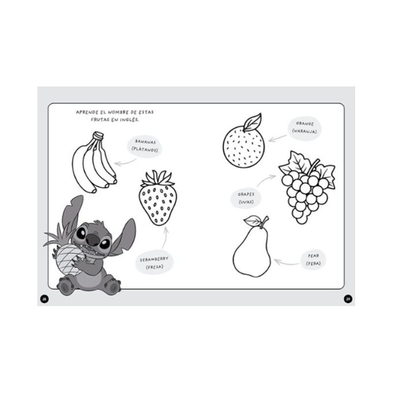 Colorea En Inglés Con Lilo Y Stitch