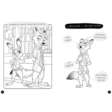 Colorea En Inglés Con Zootrópolis