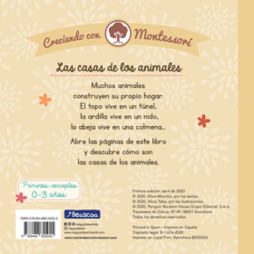 Creciendo Con Montessori. Las Casas De los Animales (Cartón) 2