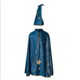 Disfraz Mago Capa Y Sombrero 5-6 Años