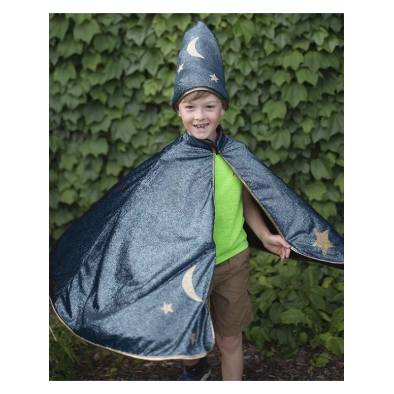 Disfraz Mago Capa Y Sombrero 5-6 Años