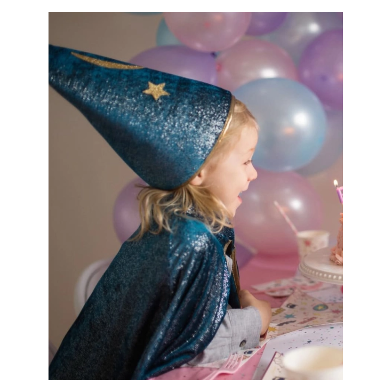 Disfraz Mago Capa Y Sombrero 5-6 Años