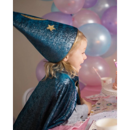 Disfraz Mago Capa Y Sombrero 5-6 Años