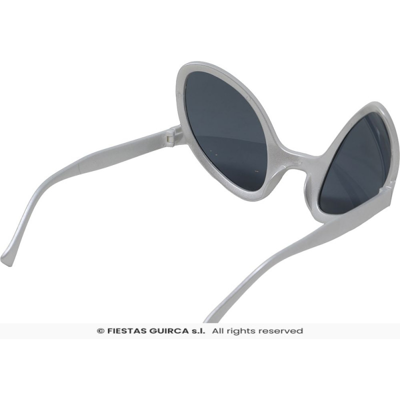 Gafas Alienígena Plata Adulto