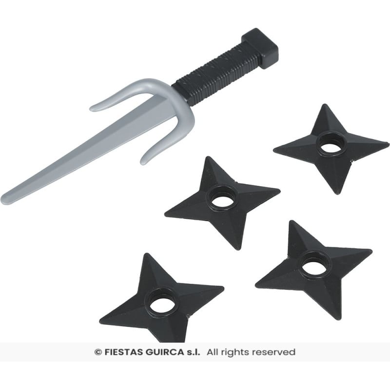 Set Ninja 5 Piezas Negro