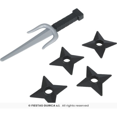 Set Ninja 5 Piezas Negro