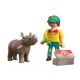 PLAYMOBIL Duo Cuidador Con Rinoceronte 72025 De Playmobil 2