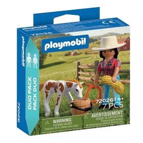PLAYMOBIL Duo Jinete Con Caballo 72026 De Playmobil