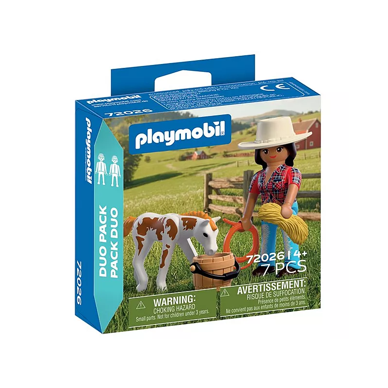 PLAYMOBIL Duo Jinete Con Caballo 72026 De Playmobil