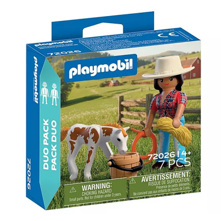PLAYMOBIL Duo Jinete Con Caballo 72026 De Playmobil