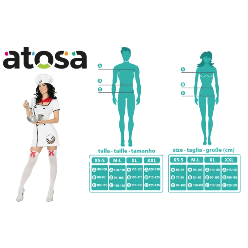 Disfraz Cocinera Golosa Talla XL