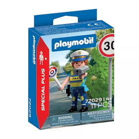 PLAYMOBIL Policía Con Radar De Velocidad 72029