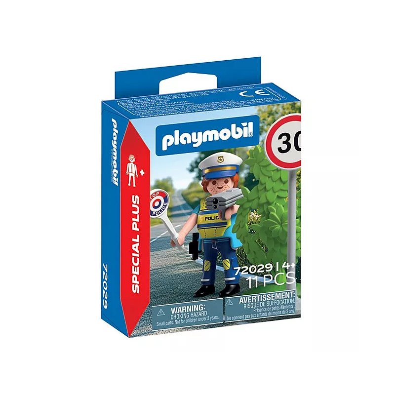 PLAYMOBIL Policía Con Radar De Velocidad 72029