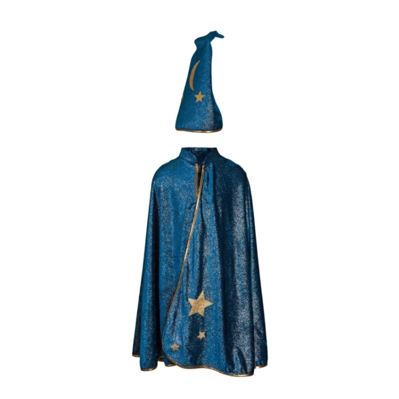 Disfraz Mago Capa Y Sombrero 5-6 Años