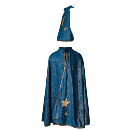 Disfraz Mago Capa Y Sombrero 5-6 Años