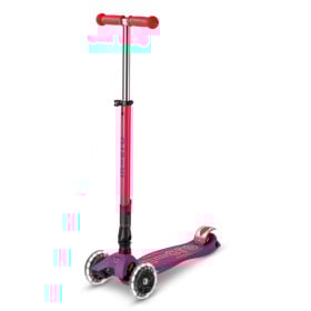 Micro Patinete Maxi Deluxe Neón Led Lila-Rosa