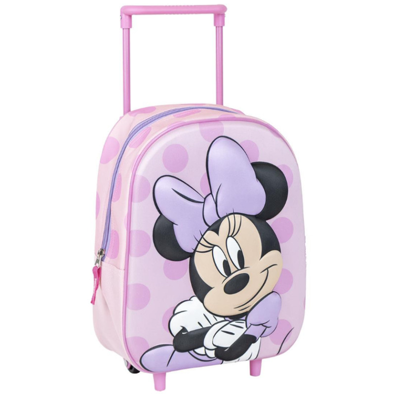 Mochila Infantil Trolley 3D Minnie Mouse De Artesanía Cerdá