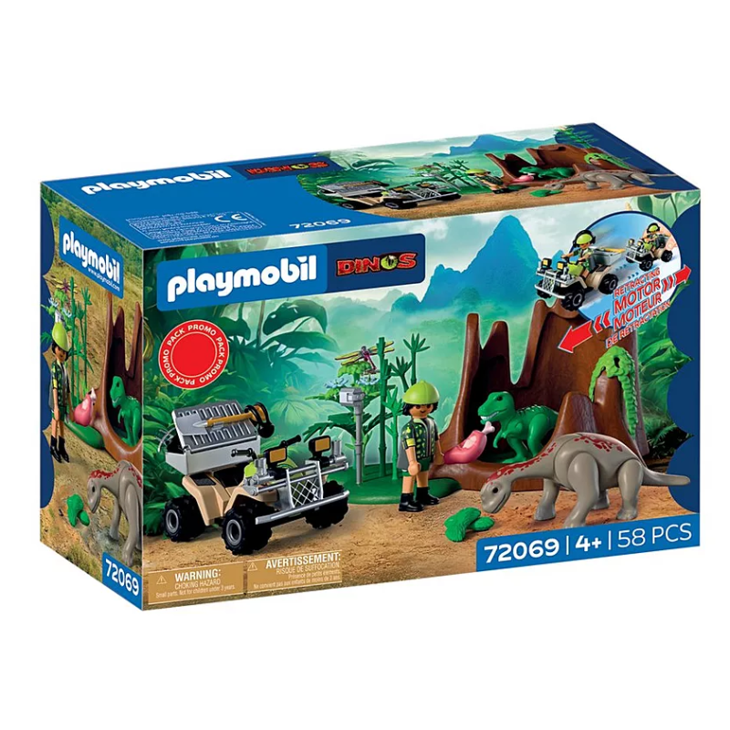 PLAYMOBIL Escondite De Dinosaurio 72069