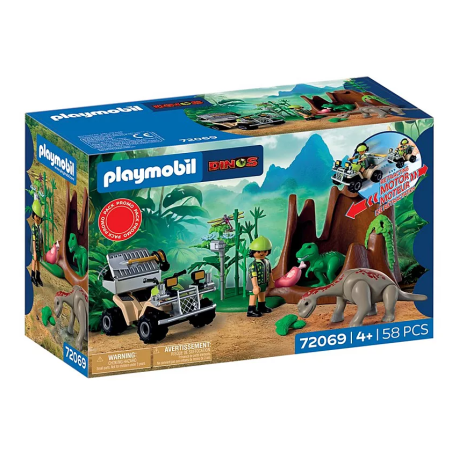 PLAYMOBIL Escondite De Dinosaurio 72069