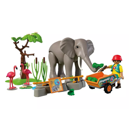 PLAYMOBIL Elefante Con Cuidador 72068