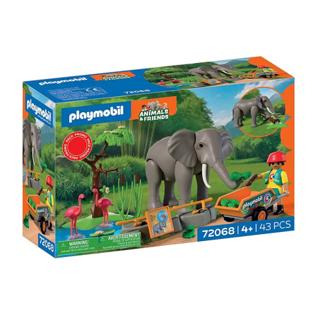 PLAYMOBIL Elefante Con Cuidador 72068