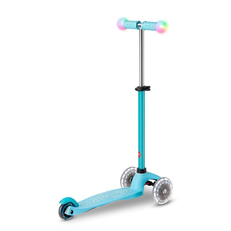 Micro Patinete Mini 4 En 1 Deluxe LED Azul