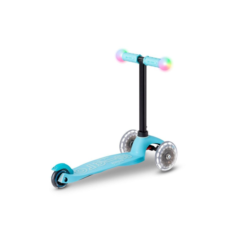 Micro Patinete Mini 4 En 1 Deluxe LED Azul